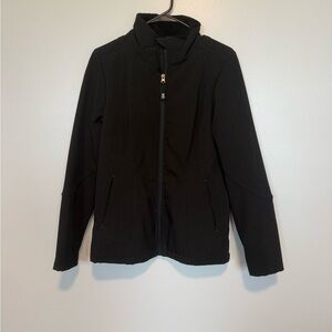 Black insulated winter jacket
